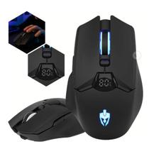 Mouse Sem Fio Evolut Zoro Eg120 Dual Recarregável Bluetooth Preto Gamer