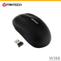 Mouse Sem Fio Fantech Forma Confortável W188 Preto 1200DPI