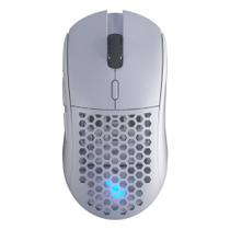 Mouse Sem Fio Gamer Fallen Pantera PRO Wireless, 26000 DPI, RGB, 68,70g, Branco - MO-FN-PA-PRO-WL-BR