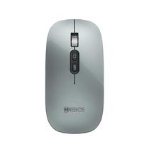 Mouse Sem Fio Hrebos IF-216G Stellar Wireless 2.4GHz 1600 DPI Óptico Portátil Alta Precisão COR Prata