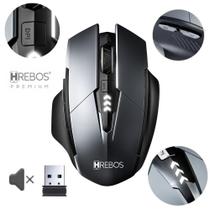 Mouse Sem Fio Hrebos IF-263 Gamer Ergonômico 2.4G Recarregável 1600DPI Alta Performance Mouse Sem Fio Hrebos IF-263 Gamer Ergonômico 2.4G Recarregável 1600DPI Alta Performance