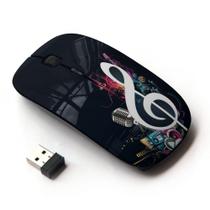 Mouse sem fio KawaiiMouse Optical 2.4G Cool Music Note Mouse sem fio KawaiiMouse Optical 2.4G Cool Music Note