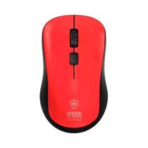 Mouse Sem Fio Kross, USB, 1.600Dpi, Vermelho - KE-M218 - Kross Elegance