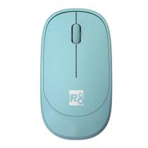 Mouse sem fio letron r8 1709, compacto com 3 botões e 1000 dpi azul 2,4 ghz