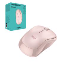 Mouse Sem fio Logitech Bluetoooth Silent M240 Rosé