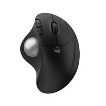 Mouse sem Fio Logitech Ergo M575S Trackball - Preto e Prata