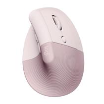 Mouse sem fio logitech ergonomico vertical lift rosa