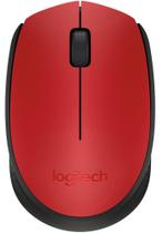 Mouse sem Fio Logitech M170 - 2.4GHz - 1000dpi - Vermelho - 910-00463