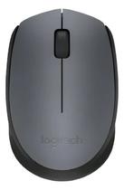Mouse sem Fio Logitech M170 Cinza 1000 DPI Conexão USB 2.4GHZ