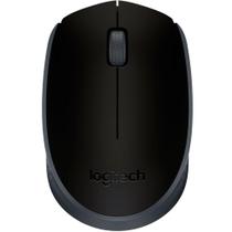 Mouse sem fio Logitech M170, com Design Ambidestro Compacto, Conexão USB e Pilha Inclusa, Preto e Cinza - 910-004940
