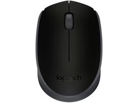 Mouse sem fio Logitech M170 com Design Ambidestro Compacto, Conexão USB e Pilha Inclusa - Preto