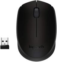 Mouse sem fio Logitech M170 Conexão USB - Preto