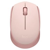 Mouse Sem Fio Logitech M170 USB 1000 DPI Rosa - 910-006862