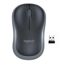 Mouse Sem Fio Logitech M185 2.4Ghz 1000Dpi Óptico Cinza