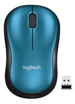 Mouse Sem Fio Logitech M185 Com Pilha Inclusa - Azul Mouse Sem Fio Logitech M185 Com Pilha Inclusa - Azul