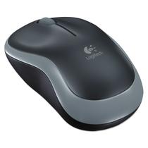 Mouse sem fio Logitech M185 óptico prata