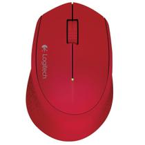 Mouse sem fio Logitech M280 com Conexão USB e Pilha Inclusa, Vermelho - 910-004286