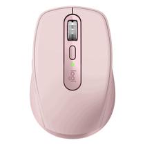 Mouse sem Fio Logitech MX Anywhere 3 - Bluetooth ou USB Unifying - Logitech Flow - Rosa - 910-005994