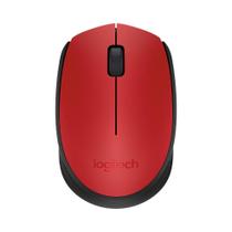 Mouse sem Fio Logitech Óptico 1000DPI 3 Botões - M170 Vermelho