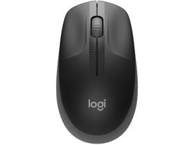 Mouse sem Fio Logitech Óptico 1000DPI 3 Botões M190 Cinza Mouse sem Fio Logitech Óptico 1000DPI 3 Botões M190 Cinza