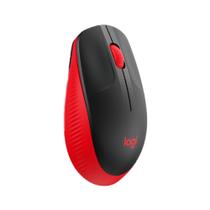 Mouse sem Fio Logitech Óptico 1000DPI 3 Botões - M190 Vermelho