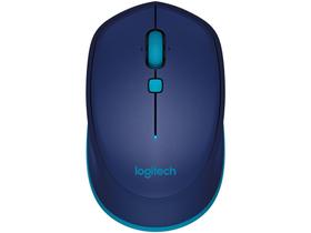 Mouse sem Fio Logitech Óptico 1000DPI 4 Botões - M535 Azul