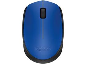 Mouse sem Fio Logitech Óptico 1000DPI M170 - 3 Botões Azul