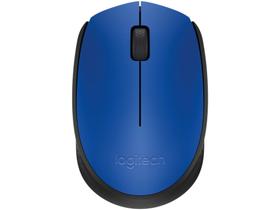 Mouse sem Fio Logitech Óptico 1000DPI M170 - 3 Botões Azul