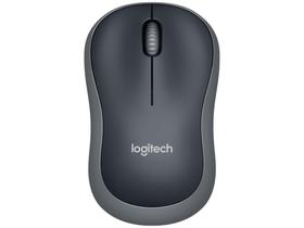 Mouse sem Fio Logitech Óptico 1000DPI M185 - 3 Botões Cinza