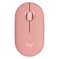 Mouse sem fio Logitech Pebble 2 M350s Rosa - Silencioso