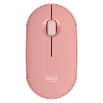 Mouse sem fio Logitech Pebble 2 M350s Rosa - Silencioso