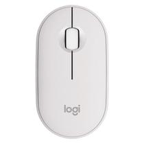 Mouse Sem Fio Logitech Pebble 2 M350s, USB Logi Bolt ou Bluetooth e Pilha Inclusa, Branco