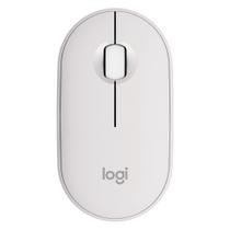 Mouse Sem Fio Logitech Pebble 2 M350s, USB Logi Bolt ou Bluetooth e Pilha Inclusa, com Clique Silencioso, Branco Mouse Sem Fio Logitech Pebble 2 M350s, USB Logi Bolt ou Bluetooth e Pilha Inclusa, com Clique Silencioso, Branco