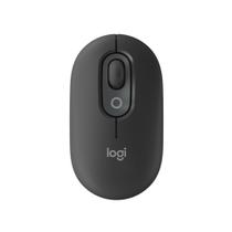 Mouse sem fio Logitech POP Graphite com emojis personalizáveis