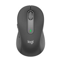 Mouse sem fio Logitech Signature M650 Grafite tamanho compacto com receptor USB Bolt
