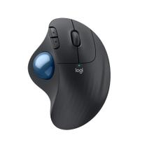 Mouse Sem Fio Logitech Trackball ERGO M575S, Bluetooth e USB Logi Bolt, Controle Fácil do Polegar, Preto - 910-007031