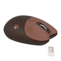 Mouse sem fio Lomiluskr Cute Cat Lightless Soundless 90g