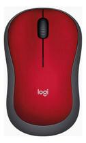Mouse sem fio m185 logitech 1000 dpi vermelho 910-003635