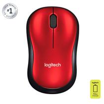 Mouse Sem Fio M185 Vermelho - Logitech
