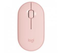 Mouse sem fio m350 logitech pebble rosa 910-005769 - dupla conectividade