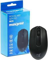 Mouse Sem Fio Maxprint Airy 2.4G 1600 DPI Preto Mouse Sem Fio Maxprint Airy 2.4G 1600 DPI Preto