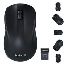 Mouse Sem Fio MSI 50 Intelbras Design Ambidestro Clique Silencioso Autonomia De Bateria Prolongada