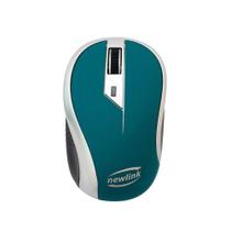 Mouse Sem Fio Newlink Wave, Azul - MO113 Mouse Sem Fio Newlink Wave, Azul - MO113