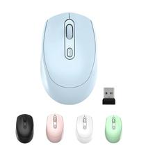 Mouse sem fio ONE-UP silencioso com receptor nano USB azul