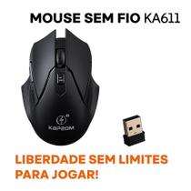 Mouse Sem Fio Optico 2.4 ghz Gamer Usb Notebook Pilha 1600DPI