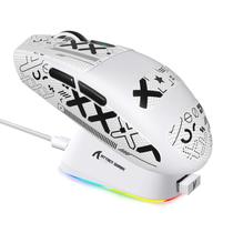 Mouse sem fio para jogos ATTACK SHARK G3PRO RGB 25K DPI branco