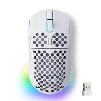 Mouse sem fio para jogos TMKB Falcon M1 24000DPI branco fosco
