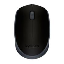 Mouse sem fio preto cinza logitech m170 blister