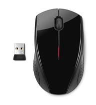 Mouse sem fio preto com design HP X3000