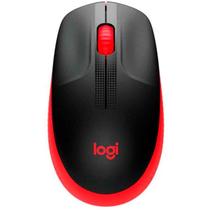 Mouse Sem Fio Preto e Vermelho M190 - Logitech